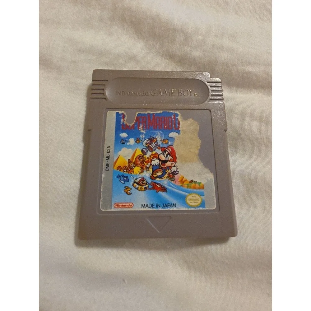 Nintendo Game‎ Boy SUPER MARIO LAND Cartridge GameBoy OG Gray Retro Vintage